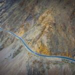 Mountain road journey from Islamabad to Hunza through northern Pakistan
